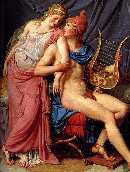 Jacques-Louis David Paris and Helen oil painting image